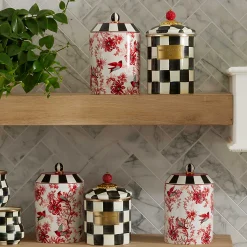 MacKenzie-Childs Kitchen Storage & Organization<Cardinal Toile Canister