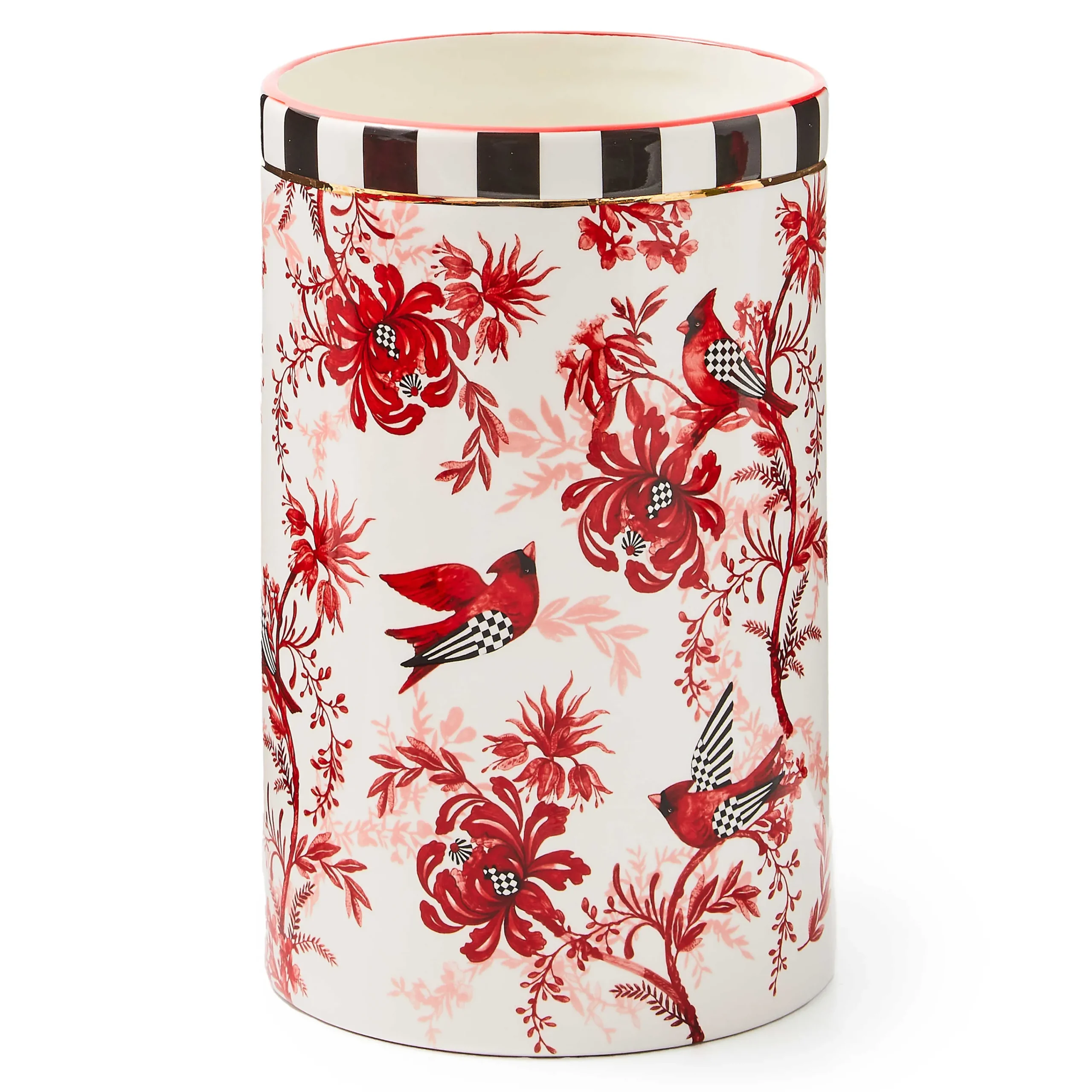 MacKenzie-Childs Room Accents<Cardinal Toile Short Vase