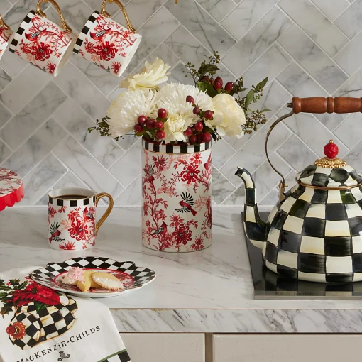 MacKenzie-Childs Room Accents<Cardinal Toile Short Vase