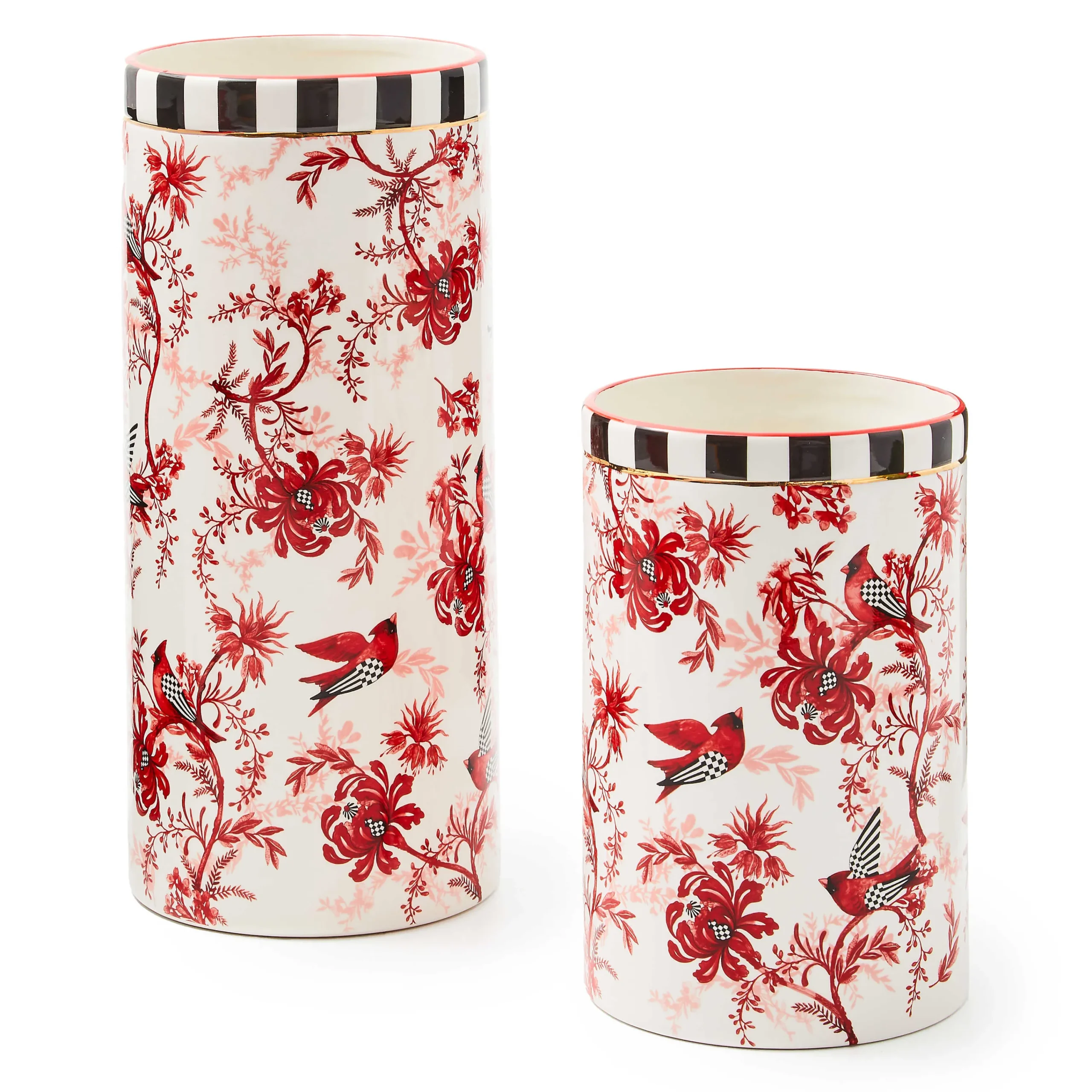 MacKenzie-Childs Room Accents<Cardinal Toile Short Vase