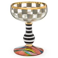 MacKenzie-Childs Drinkware|Bar Entertaining<Carnival Sterling Coupe Glass