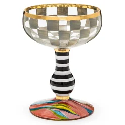 MacKenzie-Childs Drinkware|Bar Entertaining<Carnival Sterling Coupe Glass