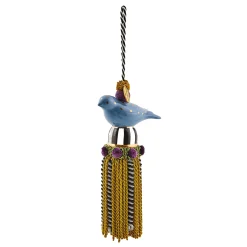 MacKenzie-Childs Room Accents|Finishing Touches<Cerulean Blue Ceramic Bird Tassel
