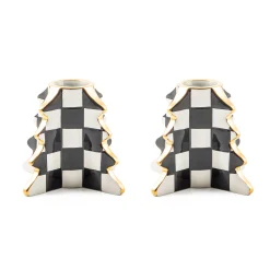 MacKenzie-Childs Holiday|Candles & Fragrances<Check Tree Candle Holders, Set of 2