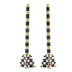 MacKenzie-Childs Holiday|Candles & Fragrances<Check Tree Candle Holders, Set of 2