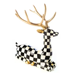 MacKenzie-Childs Holiday|Room Accents<Checkmate Sitting Deer