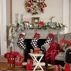 MacKenzie-Childs Holiday|Room Accents<Checkmate Sitting Deer