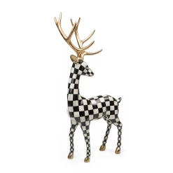 MacKenzie-Childs Holiday|Room Accents<Checkmate Standing Deer