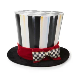 MacKenzie-Childs Holiday|Room Accents<Checkmate Top Hat Tree Topper