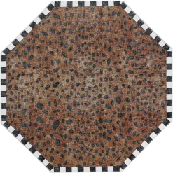 MacKenzie-Childs Rugs<Cheetah 6' Octagon Washable Rug