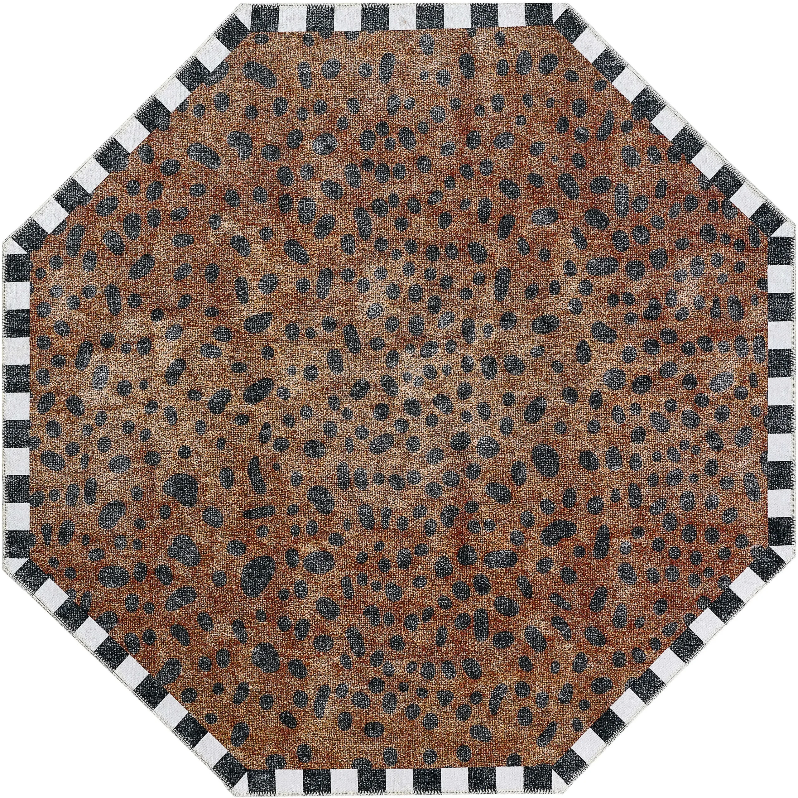 MacKenzie-Childs Rugs<Cheetah 6' Octagon Washable Rug