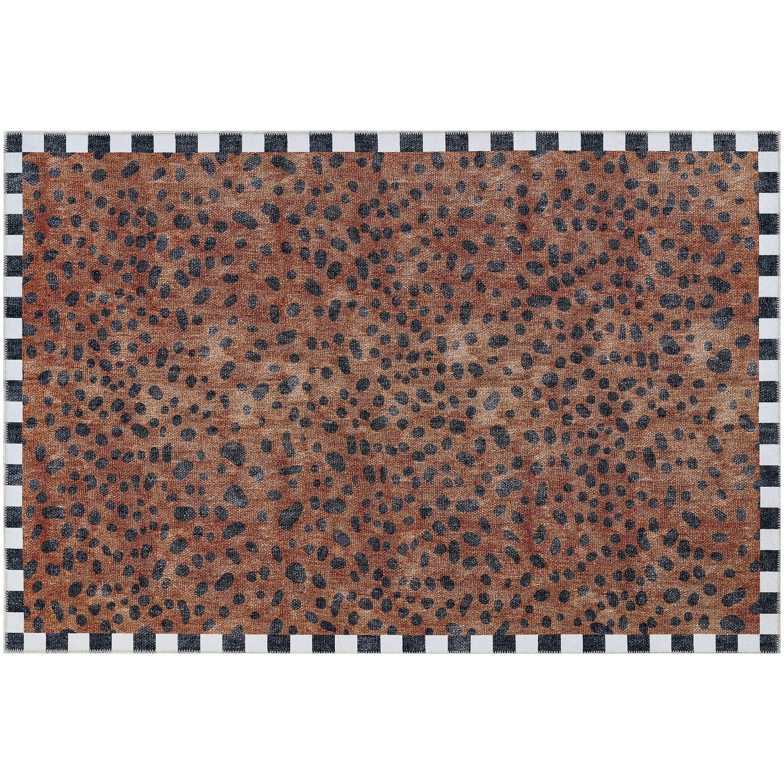 MacKenzie-Childs Rugs<Cheetah 5' x 7'6 Washable Rug