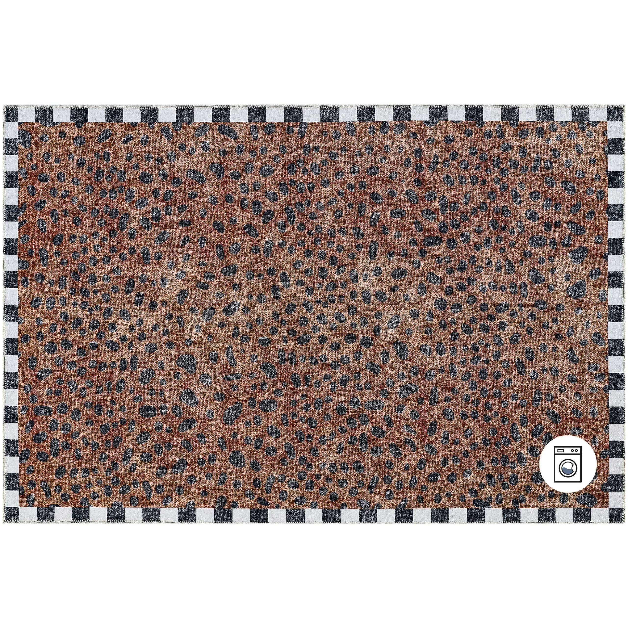 MacKenzie-Childs Rugs<Cheetah 5' x 7'6 Washable Rug