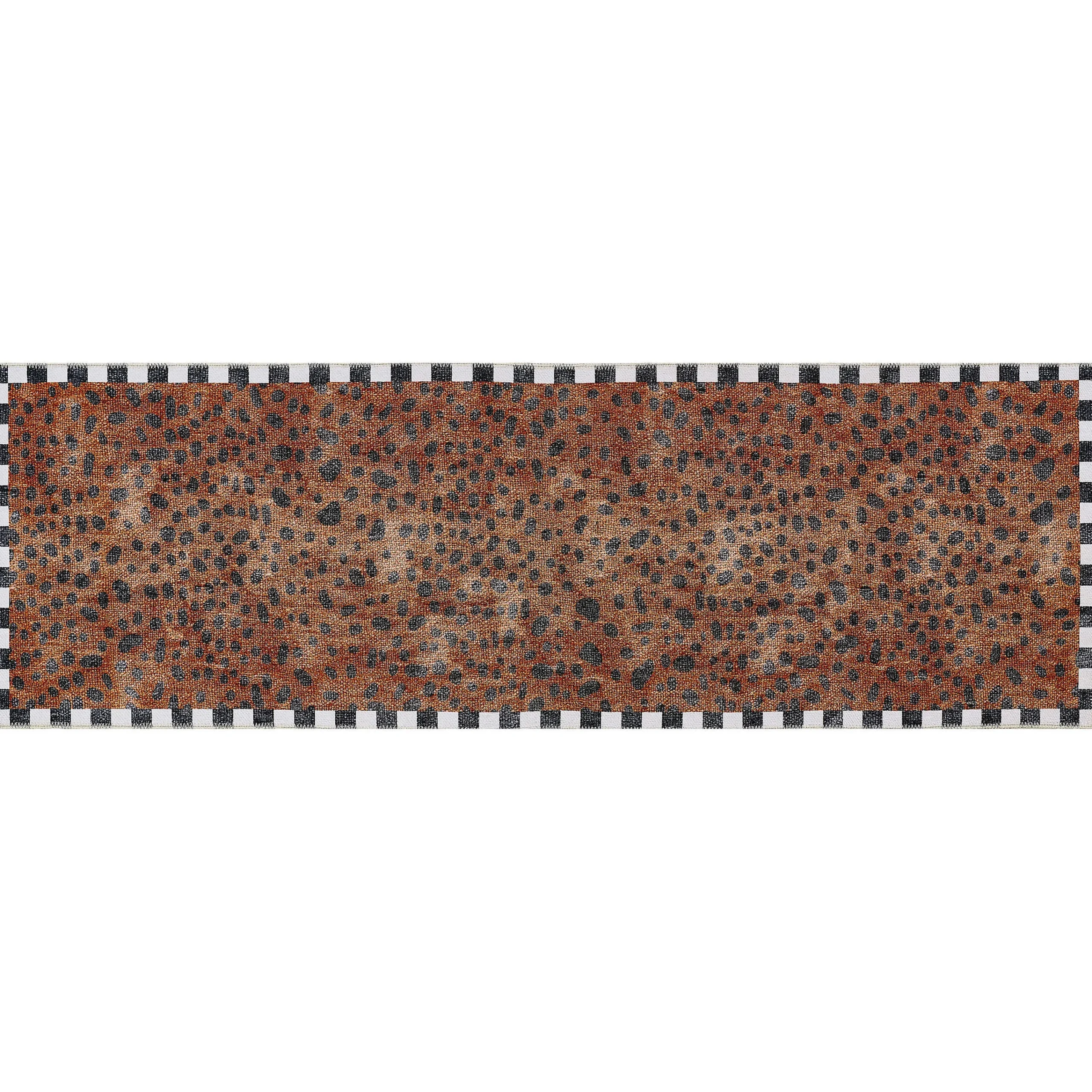 MacKenzie-Childs Rugs<Cheetah 2'6 x 8' Washable Runner