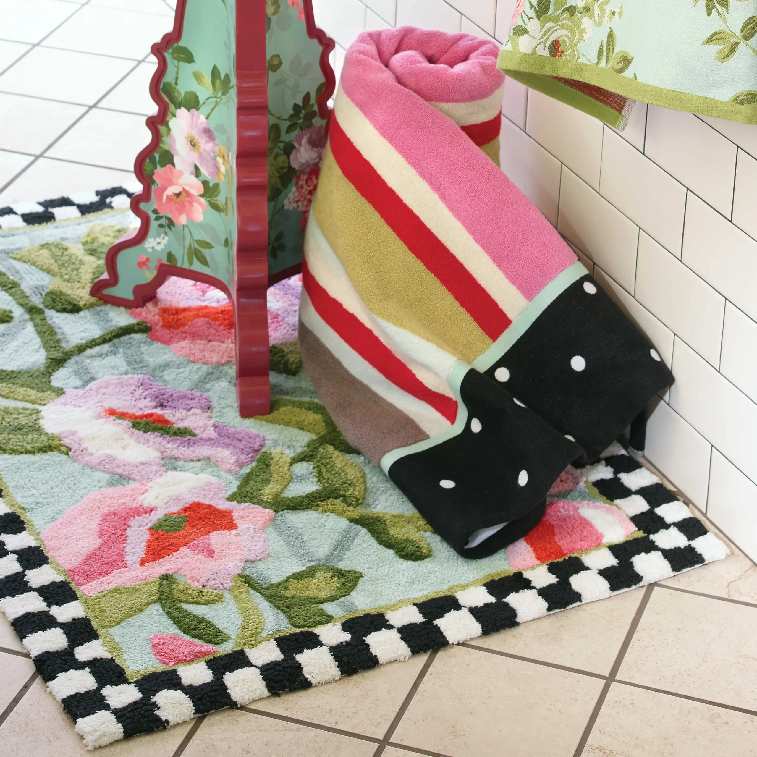 MacKenzie-Childs Bath & Bath Accessories<Chelsea Garden Bath Rug