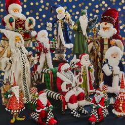 MacKenzie-Childs Holiday|Room Accents<Christmas Magic Santa With Staff