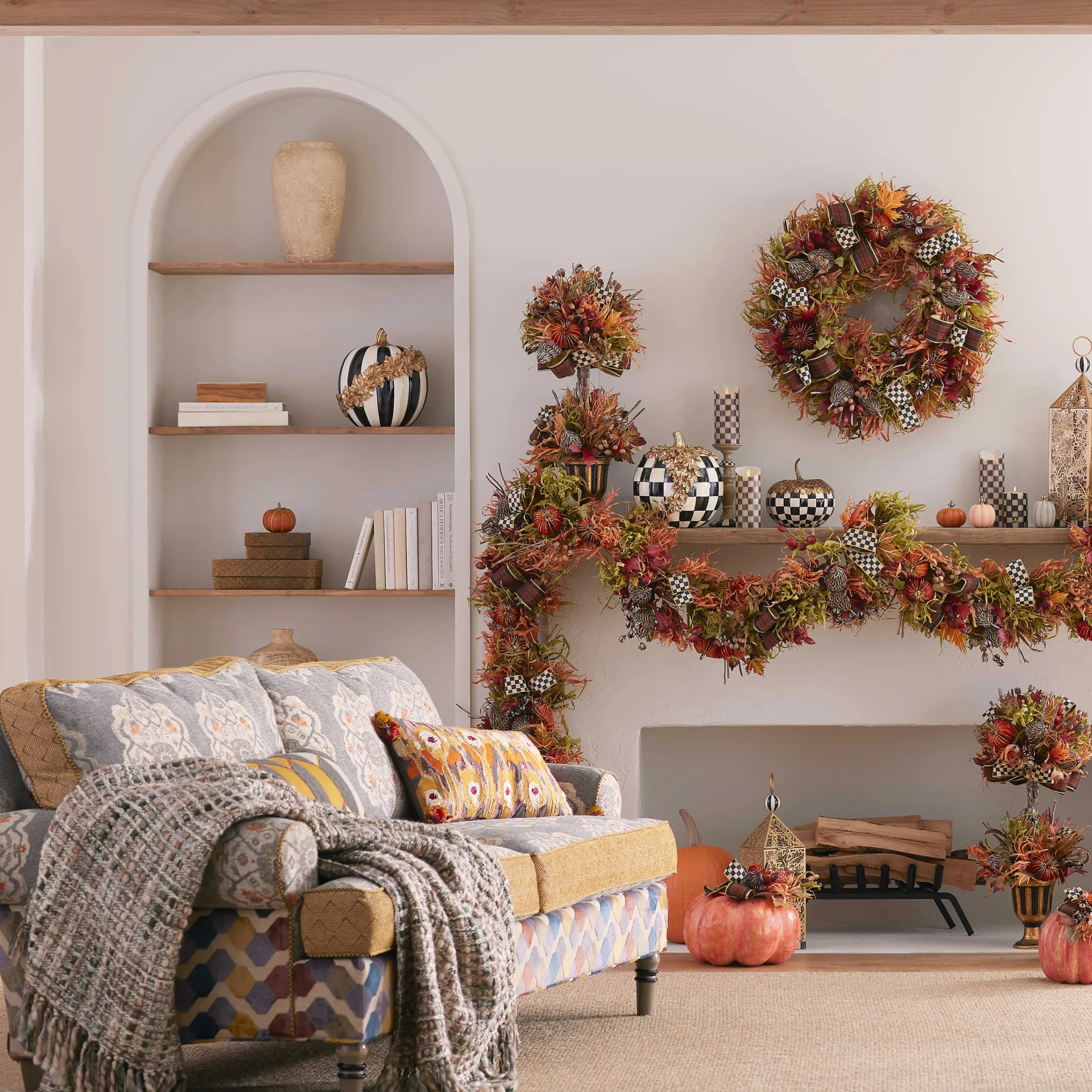 MacKenzie-Childs Pillows, Throws, & Cushions|Room Accents<Cobblestone Basket Weave Throw
