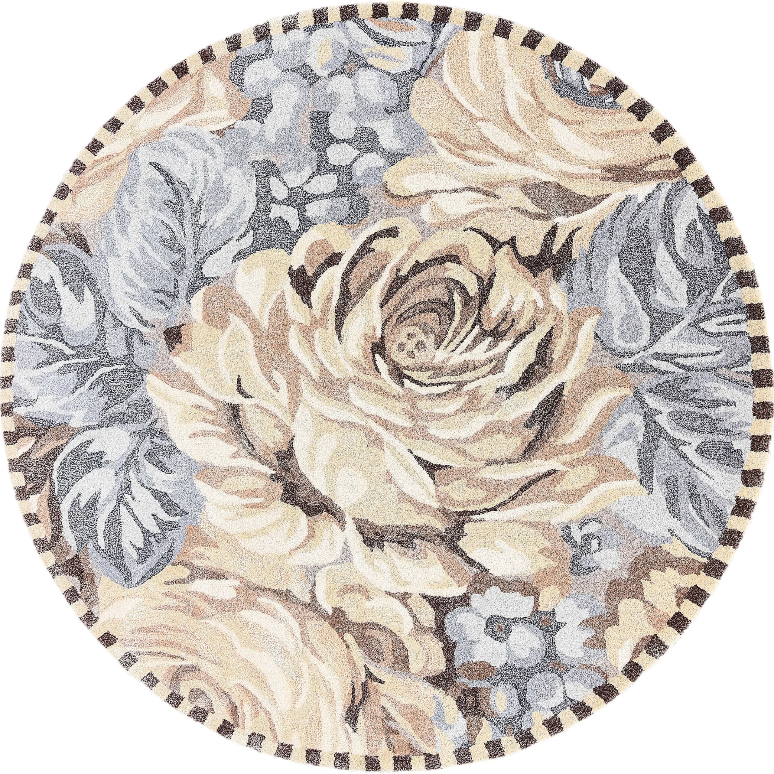 MacKenzie-Childs Rugs<Coco Rose 6' Round Rug