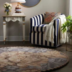 MacKenzie-Childs Rugs<Coco Rose 6' Round Rug