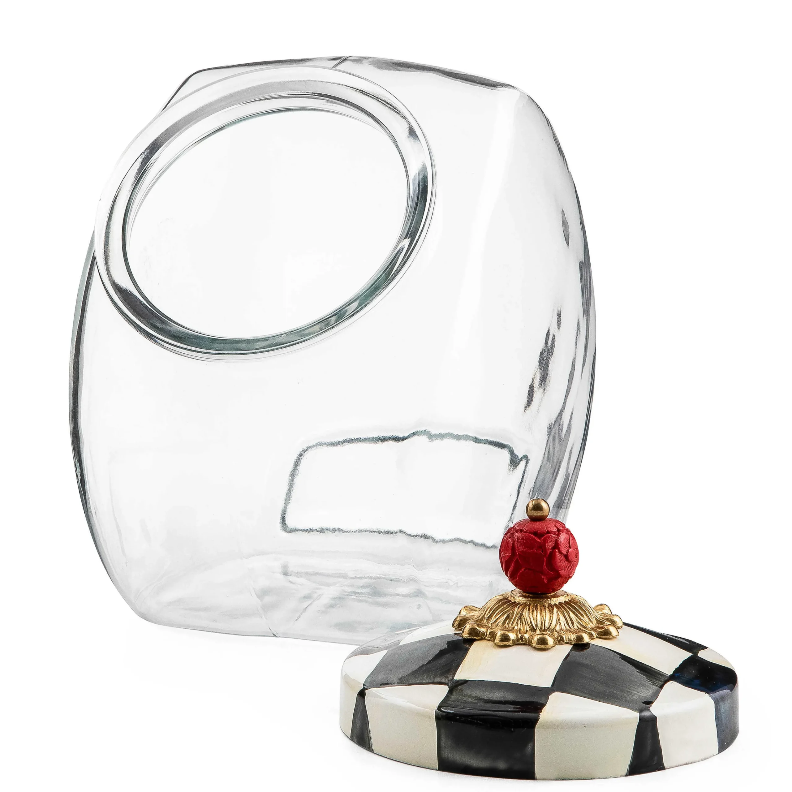 MacKenzie-Childs Kitchen Storage & Organization<Cookie Jar with Courtly Check Lid