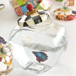 MacKenzie-Childs Kitchen Storage & Organization<Cookie Jar with Courtly Check Lid