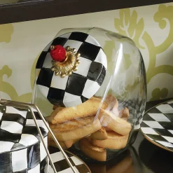 MacKenzie-Childs Kitchen Storage & Organization<Cookie Jar with Courtly Check Lid
