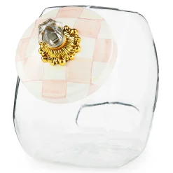 MacKenzie-Childs Spring|Kitchen Storage & Organization<Cookie Jar with Rosy Check Lid