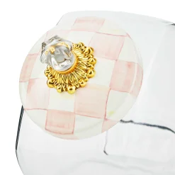 MacKenzie-Childs Spring|Kitchen Storage & Organization<Cookie Jar with Rosy Check Lid