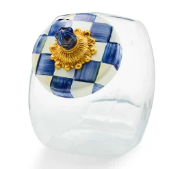 MacKenzie-Childs Kitchen Storage & Organization<Cookie Jar with Royal Check Lid