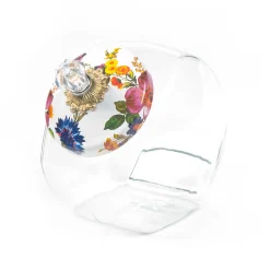 MacKenzie-Childs Kitchen Storage & Organization<Cookie Jar with White Flower Market Lid