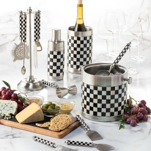 MacKenzie-Childs Drinkware|Bar Entertaining<Courtly Check 3260 Bar Tool Set