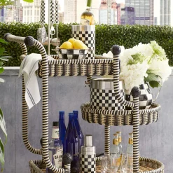 MacKenzie-Childs Drinkware|Bar Entertaining<Courtly Check 3260 Bar Tool Set
