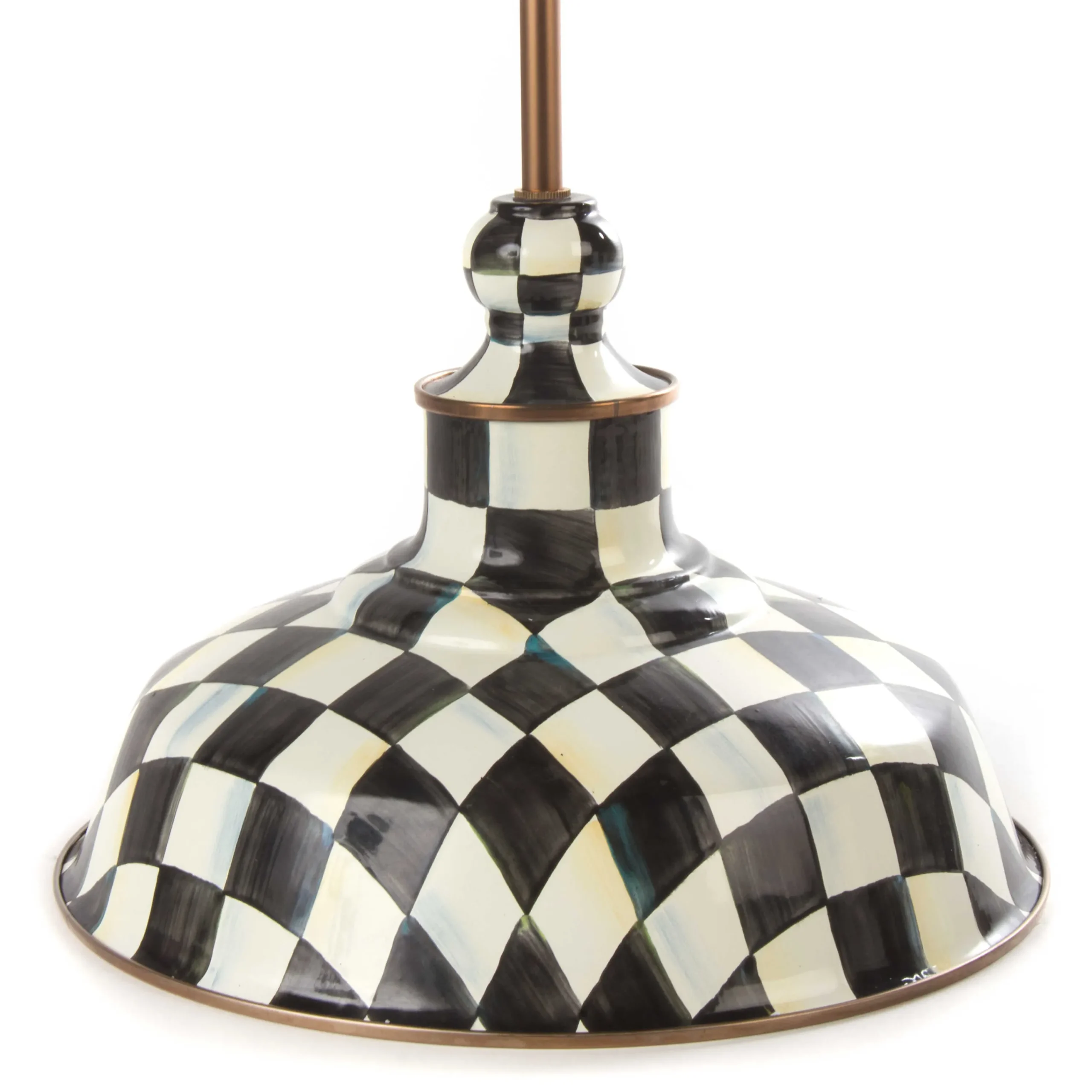 MacKenzie-Childs Lighting<Courtly Check 12 Barn Pendant Lamp