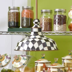 MacKenzie-Childs Lighting<Courtly Check 12 Barn Pendant Lamp