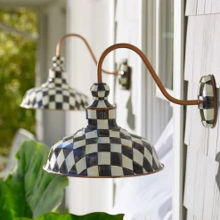 MacKenzie-Childs Lighting<Courtly Check 12 Barn Sconce