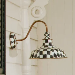 MacKenzie-Childs Lighting<Courtly Check 12 Barn Sconce