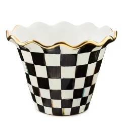 MacKenzie-Childs Spring|The Fall Shop<Courtly Check 8 Ceramic Garden Pot