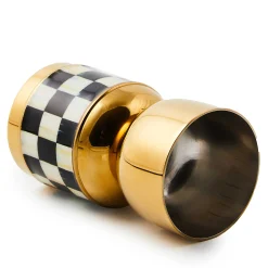 MacKenzie-Childs Fall Entertaining|Bar Entertaining<Courtly Check 3260 Gold Jigger
