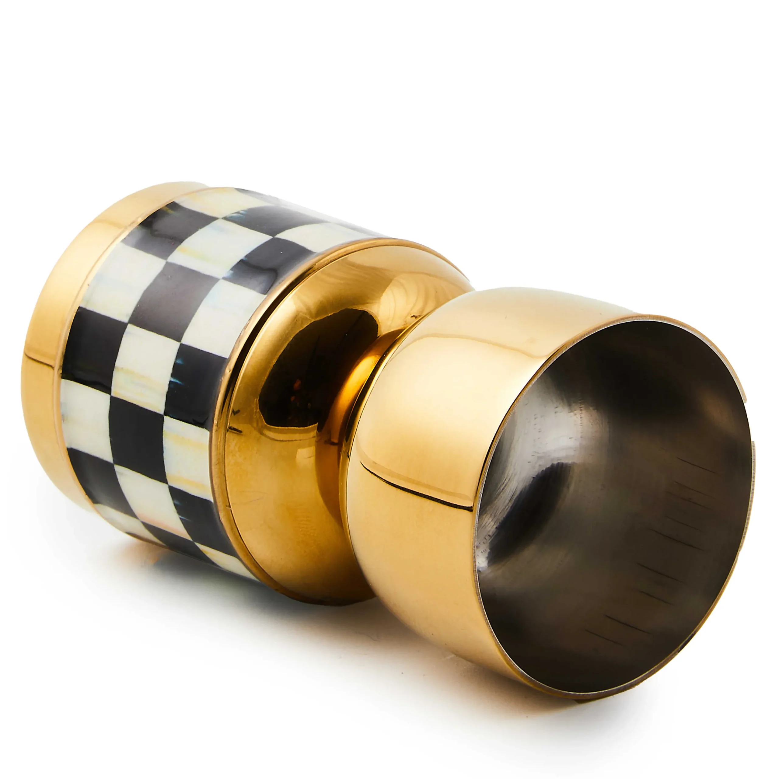 MacKenzie-Childs Fall Entertaining|Bar Entertaining<Courtly Check 3260 Gold Jigger