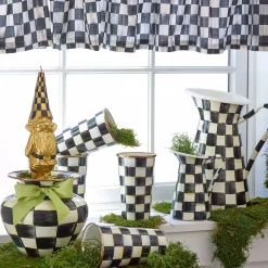 MacKenzie-Childs Drinkware|Bar Entertaining<Courtly Check 20 Ounce Tumbler