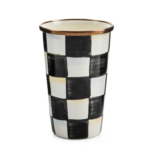 MacKenzie-Childs Drinkware|Bar Entertaining<Courtly Check 10 Ounce Tumbler