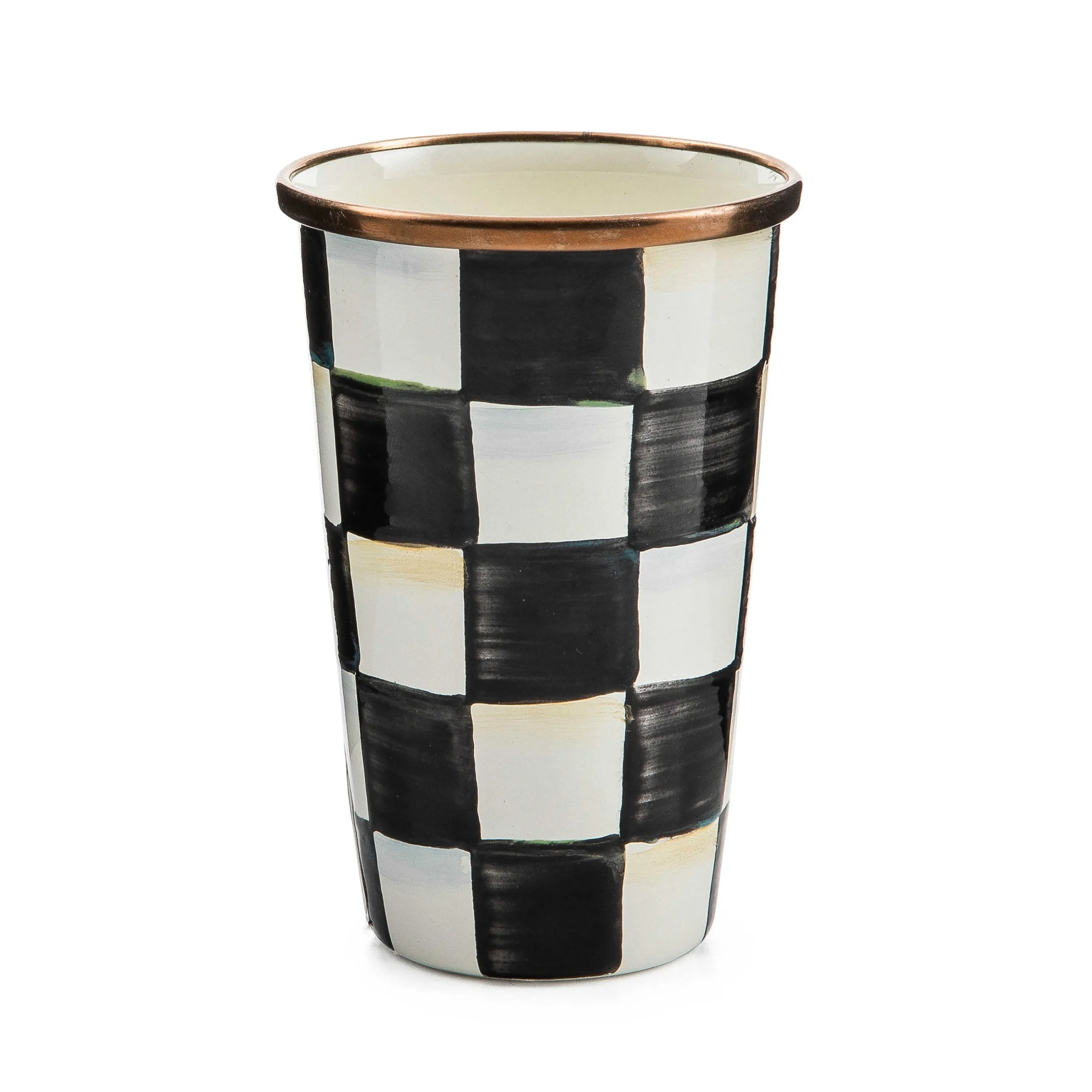 MacKenzie-Childs Drinkware|Bar Entertaining<Courtly Check 10 Ounce Tumbler