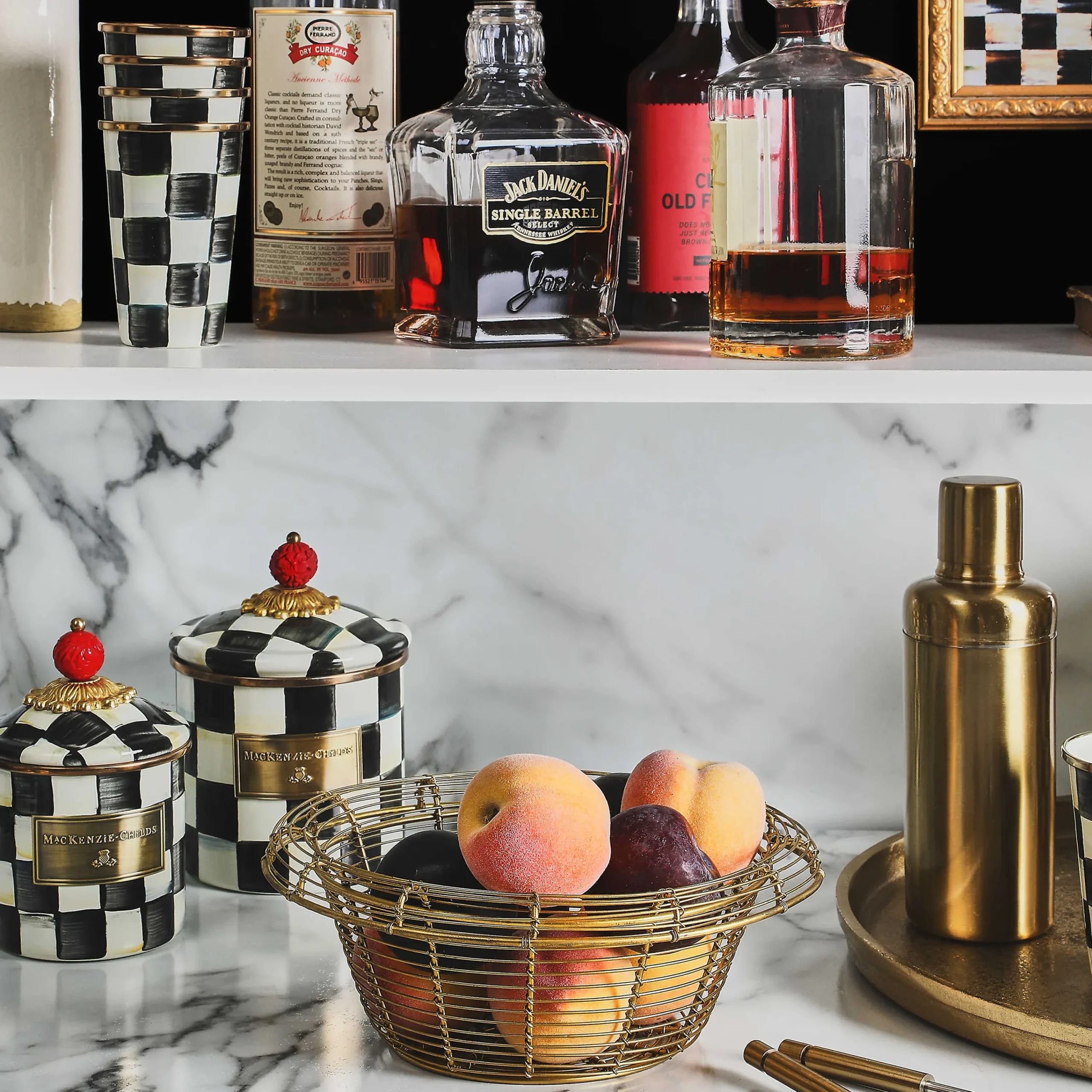 MacKenzie-Childs Drinkware|Bar Entertaining<Courtly Check 10 Ounce Tumbler