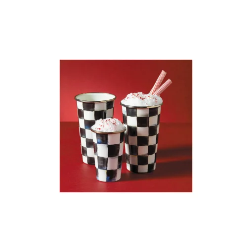 MacKenzie-Childs Drinkware|Bar Entertaining<Courtly Check 10 Ounce Tumbler