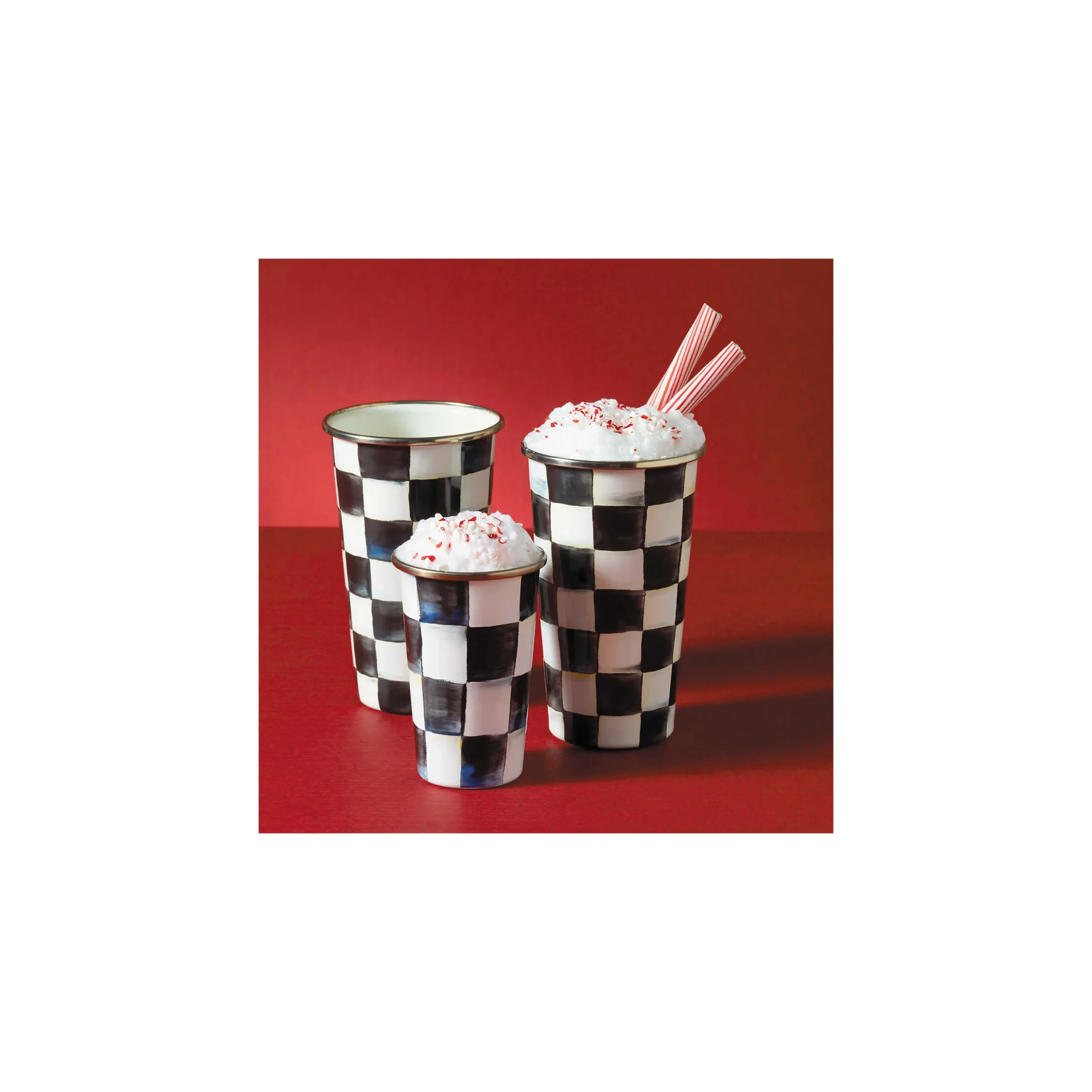 MacKenzie-Childs Drinkware|Bar Entertaining<Courtly Check 10 Ounce Tumbler