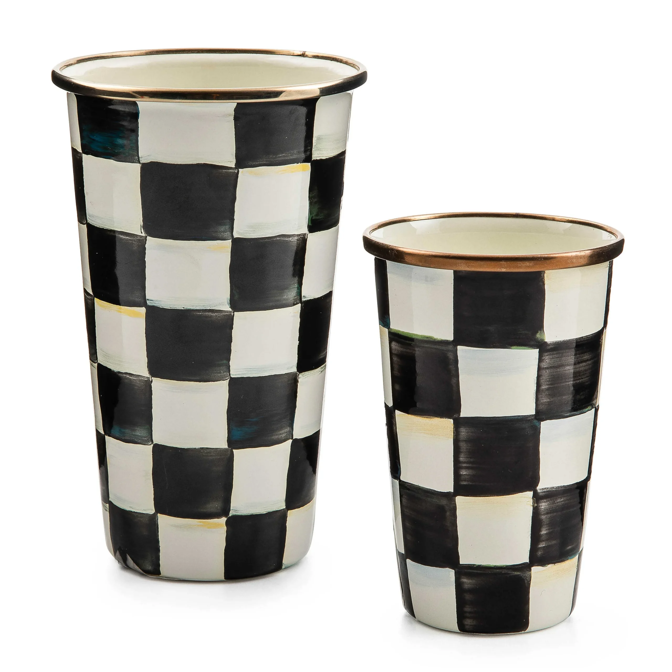 MacKenzie-Childs Drinkware|Bar Entertaining<Courtly Check 10 Ounce Tumbler