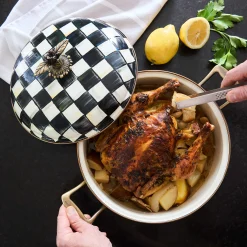 MacKenzie-Childs Cookware & Bakeware<Courtly Check 5 Quart Casserole