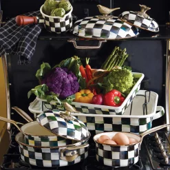 MacKenzie-Childs Cookware & Bakeware<Courtly Check 1 Quart Saucepan
