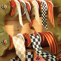 MacKenzie-Childs Holiday|Finishing Touches<Courtly Check 1 Ribbon