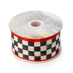 MacKenzie-Childs Holiday|Finishing Touches<Courtly Check 2 Ribbon - Red